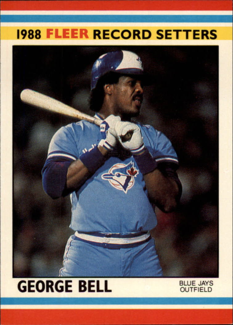 1988 Fleer Record Setters Baseball Cards       002      George Bell